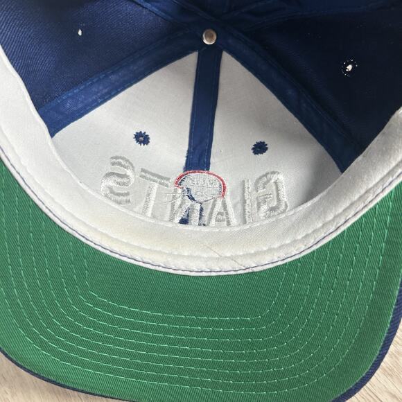 Vintage New York Giants Hat Snapback NFL Football Blue Youngan Bar Line Wool Cap - Picture 6 of 9